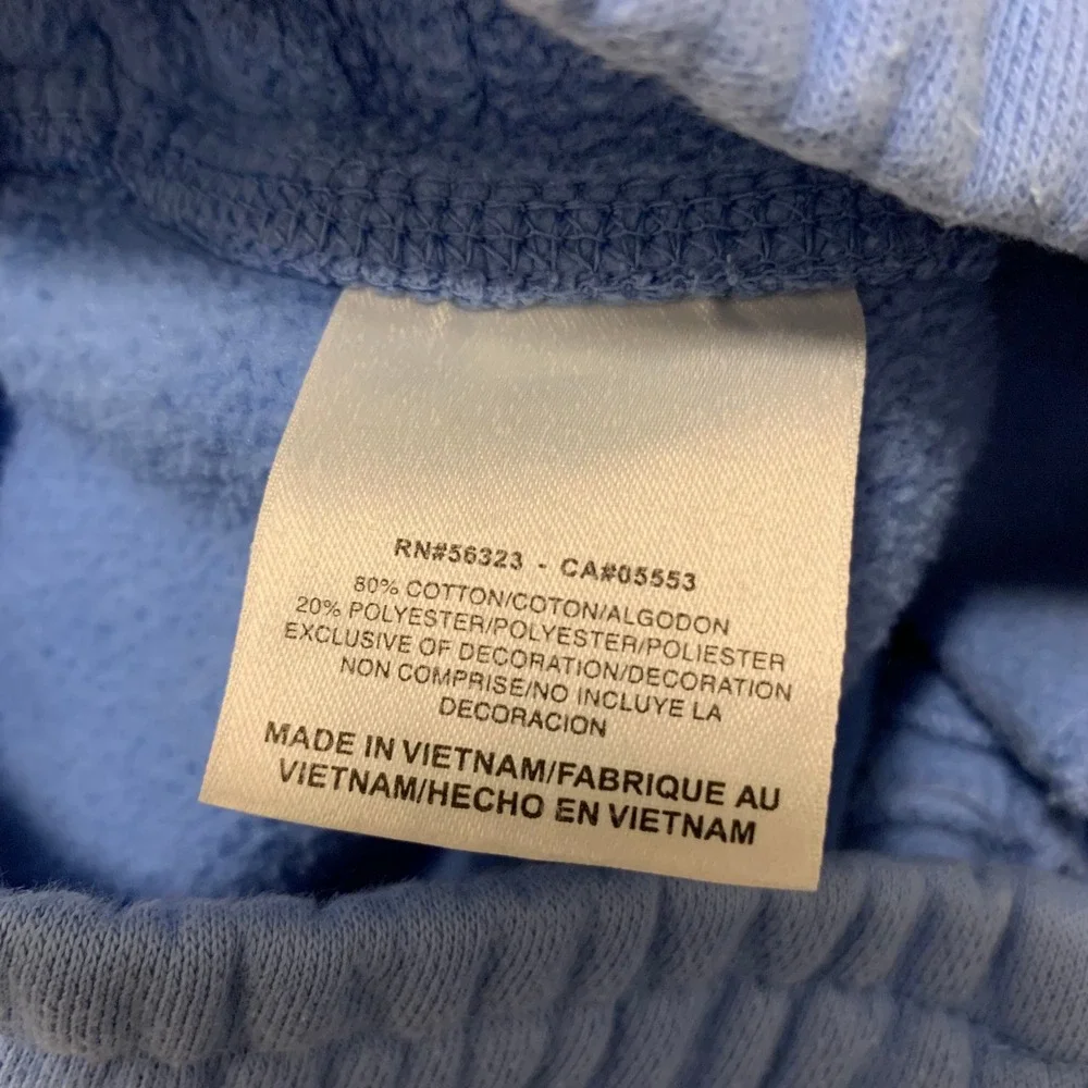 Nike UNC Tar Heels Sweatpants Mens M 33x30 Carolina Fleece Open Hem Logo Blue